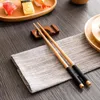 Chopsticks Vanzlife Trä naturligt retro hushållsbordsartiklar kinesiska stekt lång bärbar