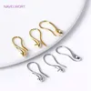 18k guldpläterade örhängen krokar smycken örhängen som gör förnödenheter med pärlörtråd montering diy tillbehör grossist