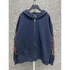 designer Mens loose Hoody Hoodies hoodie balencigs classic Sweaters Fashion High Quality B Home Correct Version 2023 High Quality New Flame Graffiti Print Casu MU85