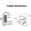 Metal o szerokości 17 mm mini szuflada szuflady Łożysko kulkowe Dwukierunkowe szkiełko szkiełkowe 1 para szuflady Runners Meble Sprzęt sprzętowy