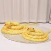 Yastık Simüle Altın Python Büyük Yaşam Snake Yumuşak Atma Sofa Korkunç Şaka Hediyesi Nisan Aptal Günü Dekorasyonu