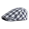 Berretti 2024 Cotton Spring Autumn Plaid Caps Sboy Cap piatto a punta uomo e donna Cappelli da berretto da berretto 64