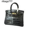 Bk Designer Leather Bags Handmade Bag Patent Crocodile Pattern Highgloss Portable Singleshoulder Diagonal Chain