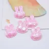 100pcs 20 * 25 mm paillettes lapin appliques plaques rembourrées pour vêtements d'artisanat de couture