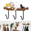 Hooks Resin&Iron Chef Wall Mount Hook Exquisite 3 Clothes Rack Door Hat