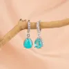 Joihome brésilien Paraiba Tourmaline Gemles de pierres d'oreilles Drop Boucles pour femmes authentiques 925 Boucles d'oreilles en argent sterling Gift 2023