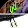 5/10pcs Luminous Reißverschluss -Zugzieher Endseil leicht zu finden Zip -Kabel -Labat -Abzieher Ersatzenden Lock Reißverschlussbeutel Clip Schnalle Fixer