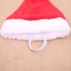 Hundkläder jul liten plysch Santa Hat för husdjur katt glada dekorationer hem cap noel navidad lyckligt år gåva