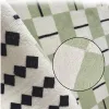 Pastoral Style Carpets for Living Room Checkerboard Bedroom Decor Bedside Carpet Home Study Floor Mat Large Area green Plush Rug