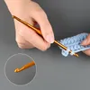 1-10pcs/działka metalowa rękojeść szydełka igły szydełkowe narzędzie do igły Sweter Kniting Dom DIY Crafts szycie akcesoria