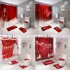 Rideaux de douche Mat à rideaux de salle de bain 2024 Merry Decor pour la maison Tapis de tapis antidérapant