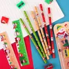 5шт/сет Новый Симпатичный набор канцелярских товаров для рождественских канцелярских канцелярских канцелярских канцелярских карандаш для точилка для точилки для того