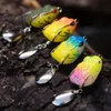 2,5 cm 3g di rana in gomma esca di pesca morbida esche resistenti bassi artificiali spinner vitale che affonda gli strumenti di attrezzatura da pesca da pesca da pesca