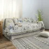 Couverture de canapé simple moderne pour canapé fleur nordique et couverture de jet tricoté pour oiseaux pour lit de lit pour le lit d'hiver