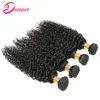 Indian Kinky Curly Hair 100% Human Hair Bundles With Closure 4x4 Free Part Remy Hair Extensions 4 Bundles With Lace Frontal