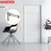 Naierdi 2pcs carnini per porte invisibili 3D regolabile in lega di zinco girevole Hidden World Canniera per mobili da cucina hardware