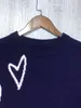 Zessam Love Графический вязаный кашемирский женский свитер
