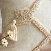 Kussenlinnen deksel 45x45cm/30x50cm Beige Boho -stijl Tasles voor thuisdecoratie Neturale woonkamer slaapkamer