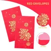 Gift Wrap 25 Pcs Red Envelope Horizontal Seal Envelopes Paper Traditional Chinese Wedding Decorative Packet Bride Luck Money