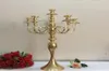 Golden 5 Heads 3 Arms Candelabra Candle Holders Table Wedding Centerpieces Party Event Candlesticks Home Decoration sea ship ZZB903714636