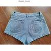 Pantalones de jeans para mujer europeos y americanos diseñador de traje de traje 2023 otoño invernal shorts elásticos set de mezclilla