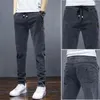 Dżinsy męskie 2024 Spring i Autumn Jogger Pants Mężczyźni sznurki spodni swobodne wygodne dresy na siłownię streetwear hombre