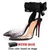 Designer Women Red Bottoms Heel schoenen Hoge pumps Slingback Hiel met doos zodat Kate Stiletto Peep-Toes open tenen Sporty Nappa Leather Bottom Rubber Loafers