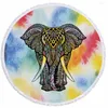 Towel Tassels Beach Mat Elephant Printed Football Blanket Picnic Bath Bikini Cover-up