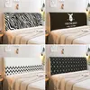 Black White Style Series Head Bed Cover Polyester Printed Bed Huvud Damm Cover Headboard Protective Cover Custom Bed Back Cover