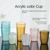 270 ml acrylique d'eau tasse plastique transparent couleur couleurs eau tasse de boisson résistante à la boisson hôtel restaurant wine boisson tasse tasse