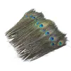 10pcs naturais penas de olho de cauda de pavão 25-30cm para acessórios artesanais DIY decoração de casa decoração de vaso de casamentos decorações