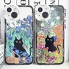 Claude Monet van Gogh Custodia per telefono art cat per iPhone 15 14 13 12 11 Pro Max Mini XS XR SE 7 8 Plus Clear Soft Cover