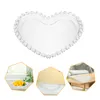 Dinnerware Sets Creative Heart-shaped Flat Plate Cake Pans Snack Tray Candy Trays Coffee Table Glass Plates Serving Jewelry Display Fruit