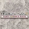 Trump 2024 Car Metal Sticker Decoration Party Favor US Presidential Election Trump Supporter Body Leaf Board Banner 12.8X3CM