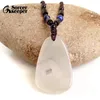 Hangende kettingen Echte natuursteen gepolijste agaat Geode Quartz Crystal Cluster Treasure Bowl Specimen ketting voor sieraden BD996 maken