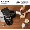 KcafeシングルサーブサーブサーブKカップコーヒーラテとカプチーノメーカーダークチャコールの作品は、乳製品以外の牛乳、ホット、コールドの泡立ち -  KCAFコーヒーメーカーとのみ互換性があります