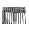 1PCS Bit de tournevis Torx Torx 75 mm 1/4 pouce Hex T7 T8 T9 T10 T15 T20 T25 T27 T30 T40