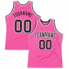 Custom Pink Black- Authentic Throwback Basketball Jersey 3D Printed Tank Tops Men Personlized Team Unisex Top