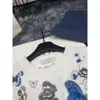 Magliette da donna tees autunno inverno fiore di fiore pesante ricamo a maniche lunghe maglione magro magro magro elegante