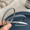 Bangle 100% Solid 925 Sterling Silver Hiphop Thick Chain Armband For Women Men Vintage Handmade Hasp Armband Birthday Present 24411