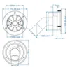 Gravité pour le remplissage d'eau douce pour le filtre d'entrée à trappe avec des clés verrouillables pour le bateau RV pour le camping-car les accessoires de caravanes blanches