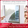 Indoor Insect Fly Mosquito Window Screen Curtain Mosquito Netting Door Anti Mosquito Net For Kitchen Window Home With Tape