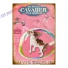 Segno di metallo Cavalier King Charles Spaniel Sink Co Lava le tue zampe vintage METAL TIN SEGNO MAN GROVA PER UOMINO DONNE DEGLI DEGLI DEGLI DEGLI DEGLI DOMES