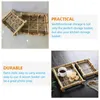 Teller Bambusplatte Restaurant Tablett für Brot Snack Display Teller dekoratives Desktop Servieren