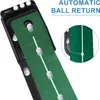 Kofull Golf Putting Green Mini Golf Putting Mat met Ball Return for Putter Practice Indoor/Outdoor Training Tools