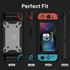 Case for Nintendo Switch OLED Protective Shell for Switch OLED Console Shockproof Back Cover Clear Hard PC + Soft Silicone Capas