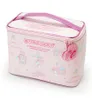 Cartoon My Melody Pink Pu Leather Makeup Bag Cosmetic Påsar Make Up Box Women Beauty Case Storage Towerry Bag T2005196653498