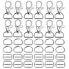 1set (60 st) 20mm metallspännen Bag D Ring Swivel Hummer Clasp Trigger Making Lanyard Snap Hook For Handbag Keychain Accessory