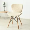 1/2/4/6Pcs Curved Chair Cover Nordic Spandex Bar Stool Dining Chair Slipcover Butterfly Stretch Washable Accent Seat Covers