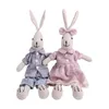 Nieuwe ontwerpstof Bunny -poppen knuffelsed dieren Big Bunny Family Gentalman en Lady Bunnies voor huizendecoratie